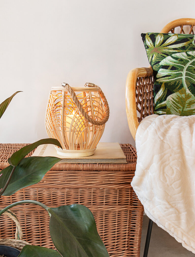 Aranżacja z lampionem