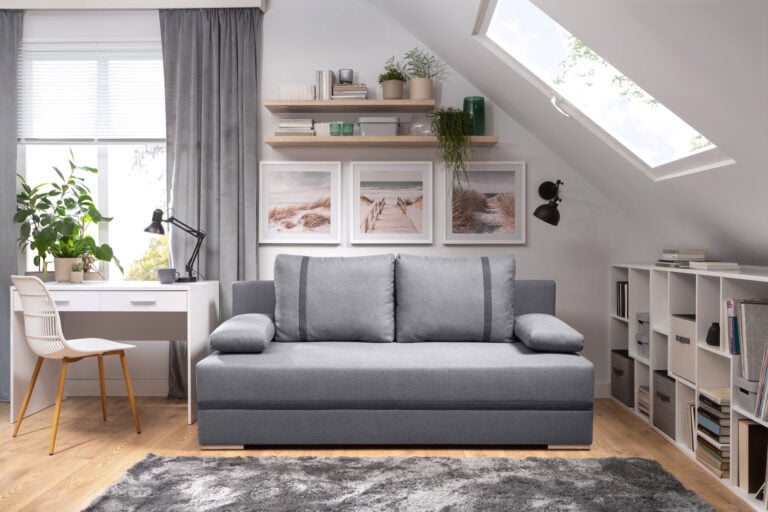 Salon połączony z biurem