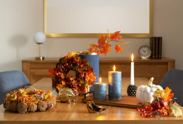 Jesienny wystrój salonu – jakie dekoracje wybrać?