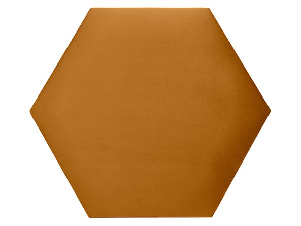 Panel tapicerowany hexagon żółty