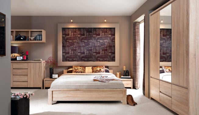 Sypialnia dąb sonoma – inspiracje
