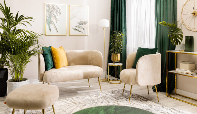 Soft glam we wnętrzach – odkryj glamour w nowej odsłonie z kolekcją Cloe!