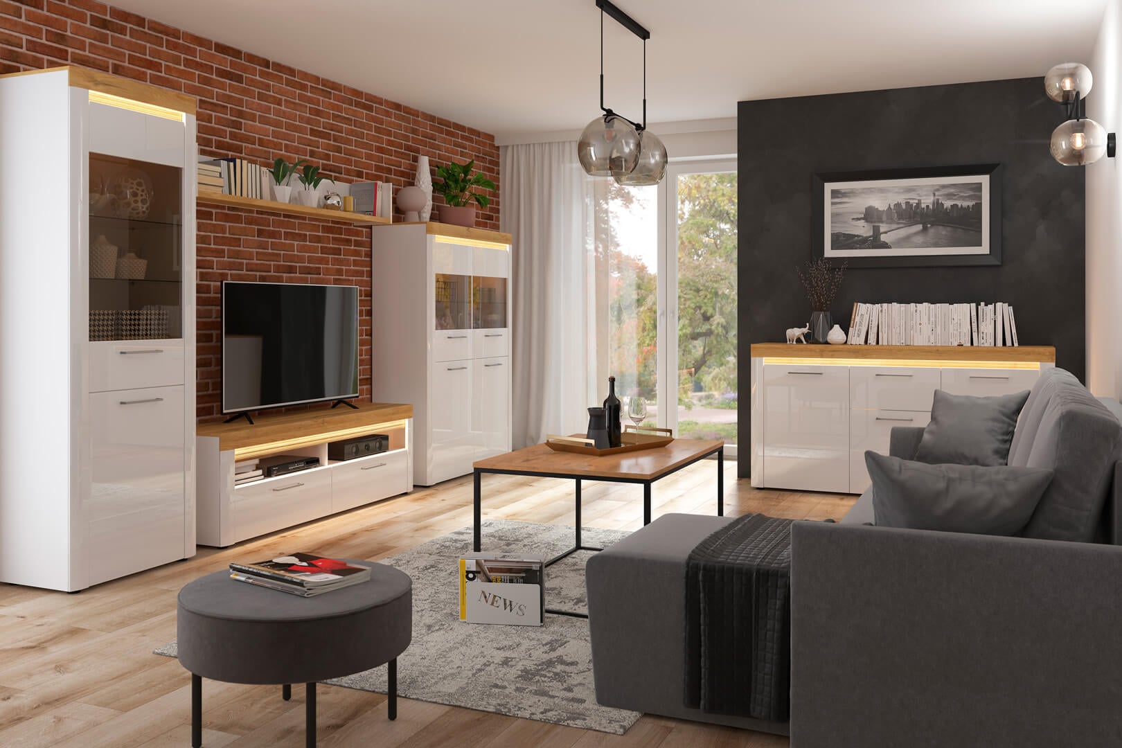 obrazy do salonu skandynawskiego