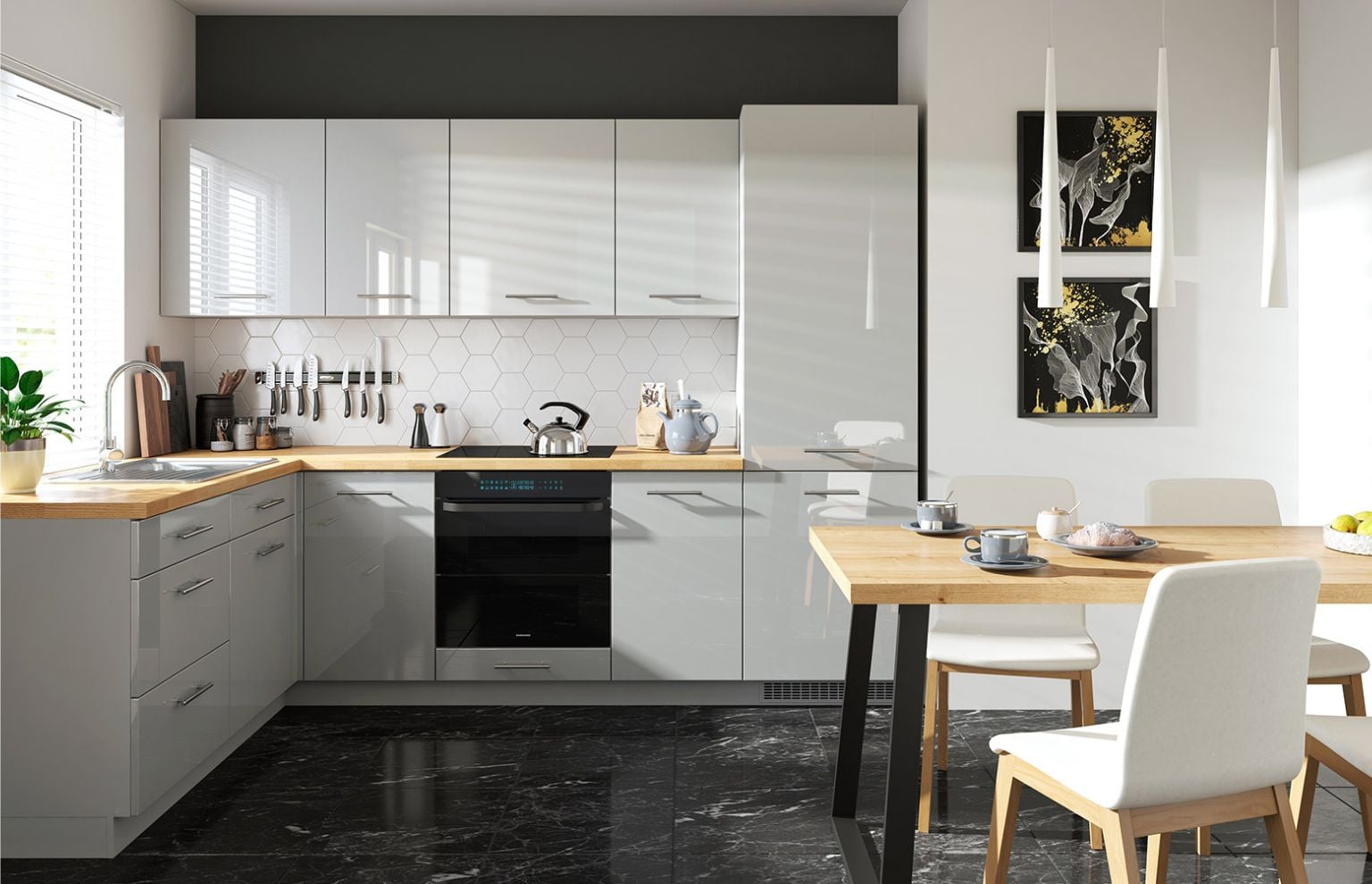 KOMPLET KUCHENNY NAROŻNY TOP LINE