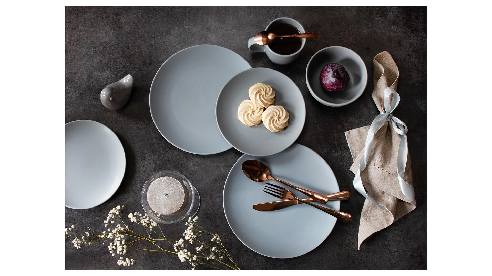 KOMPLET OBIADOWY COLOR POP GREY