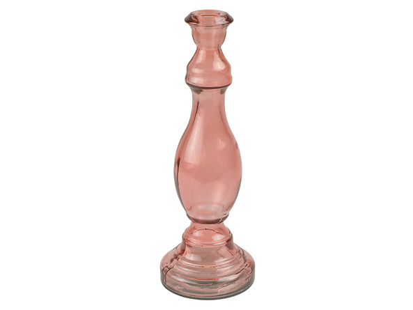 Świecznik ze szkła z recyklingu