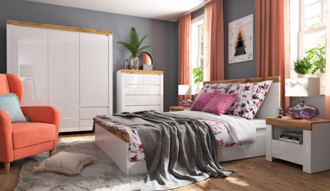 Szafa w sypialni – aranżacje z Black Red White