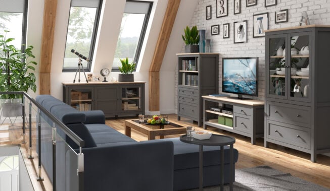 Biała cegła w salonie – inspiracje