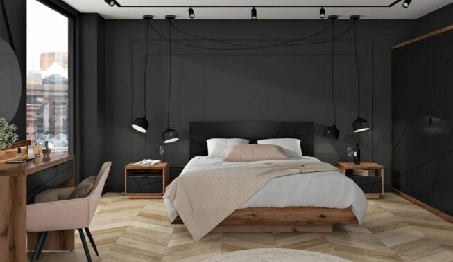 Męska sypialnia — inspiracje