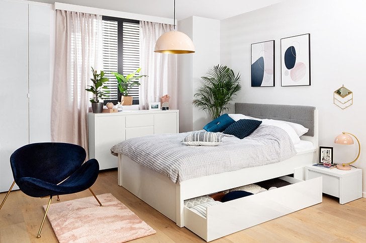 Łóżko Kaspian do małej sypialni