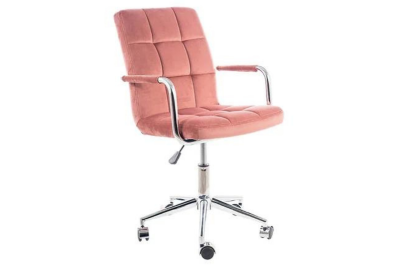 Fotel gabinetowy różowy