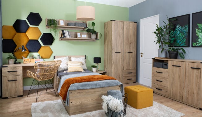 Zielony pokój młodzieżowy – aranżacje