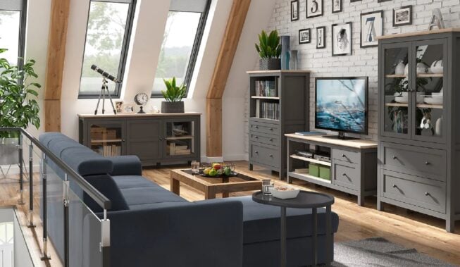 Salon szary z granatem – sprawdź to połączenie!