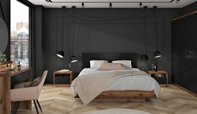 Lampa pająk w sypialni – aranżacje