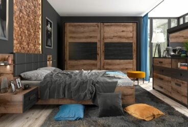 Trend alert: czarna sypialnia z drewnem!