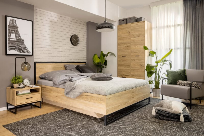Ramla - nowoczesna sypialnia loft
