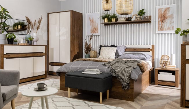 Sypialnia w stylu rustykalnym – urządź ją z BRW!
