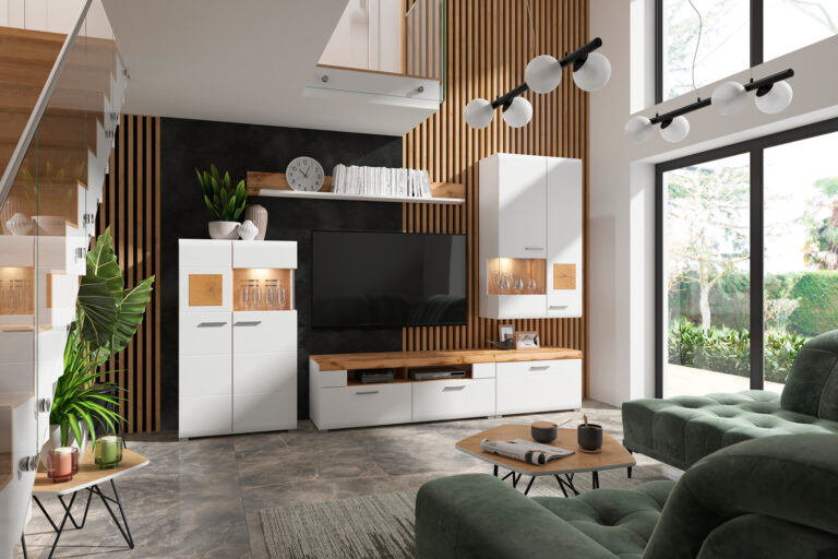 Salon z czarną ścianą - Fun Plus