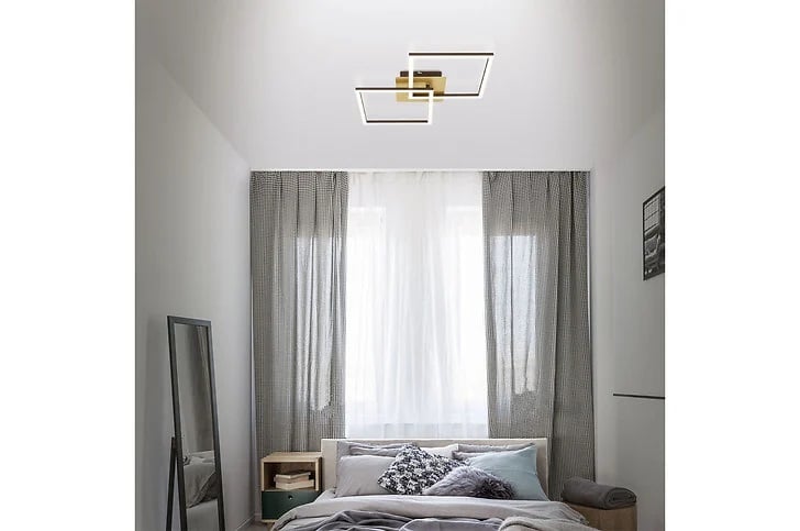 Lampa sufitowa Frame w sypialni