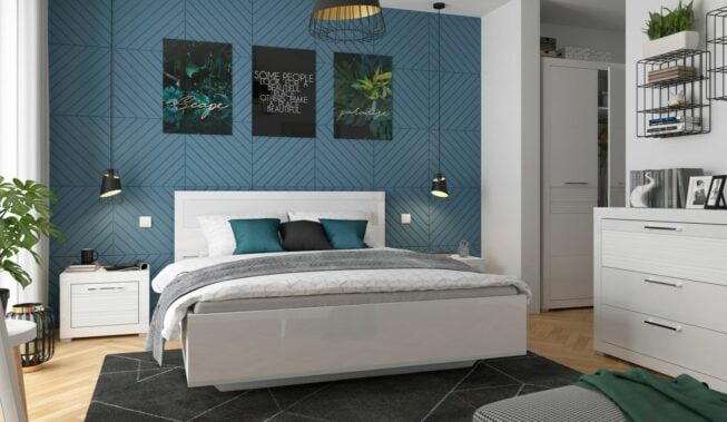 Tapeta w sypialni za łóżkiem – aranżacje