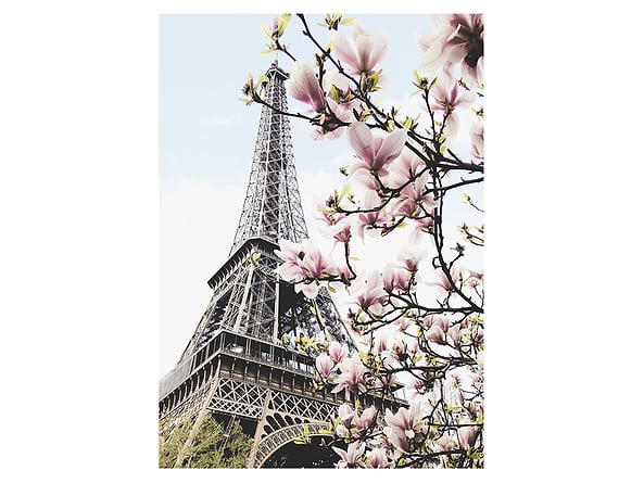 Plakat Wiosenna Wieża Eiffela