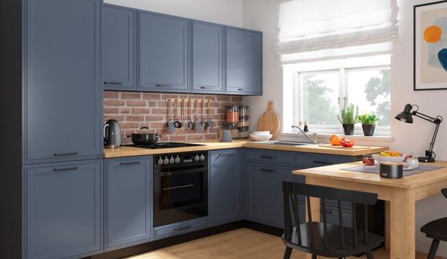 Cegła i drewno w kuchni – aranżacje z Black Red White