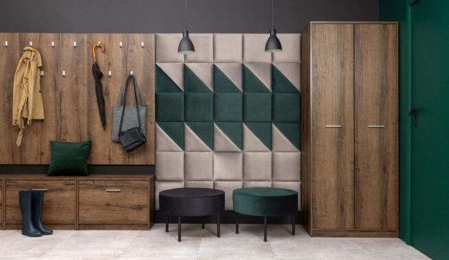 Przedpokój: butelkowa zieleń nadal w trendzie!