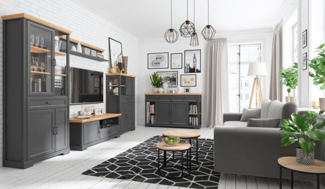 Jaki dywan do szarej kanapy wybrać? Przegląd Black Red White