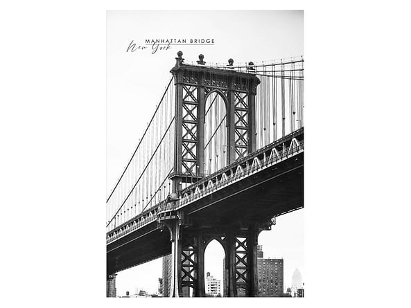 Plakat Most na Manhattanie