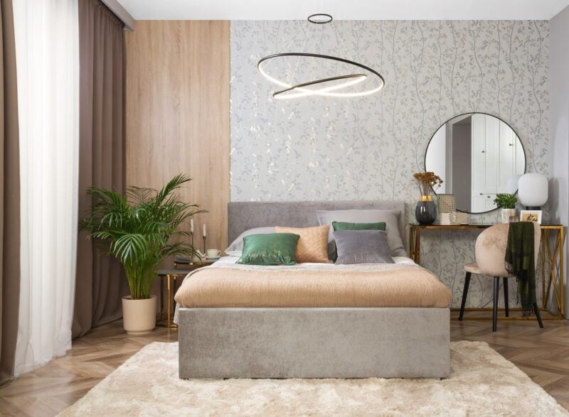 Łóżko Syntia w sypialni