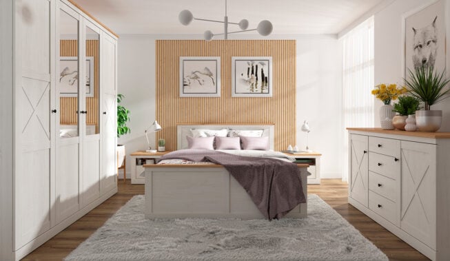 Lamele za łóżkiem w sypialni – pomysł na wyjątkową strefę relaksu