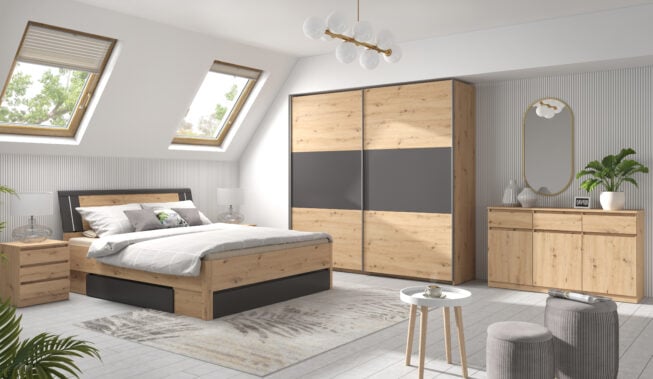 Przytulna sypialnia: drewno w aranżacji wnętrz