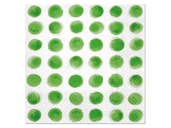 Serwetki Watercolor Dots Green
