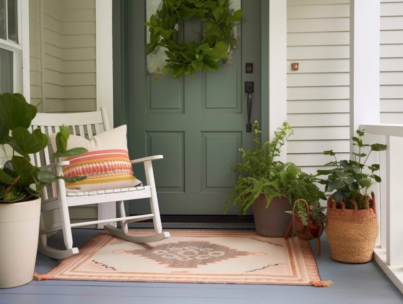 Aranżacje ganku w domu - rośliny doniczkowe na ganku