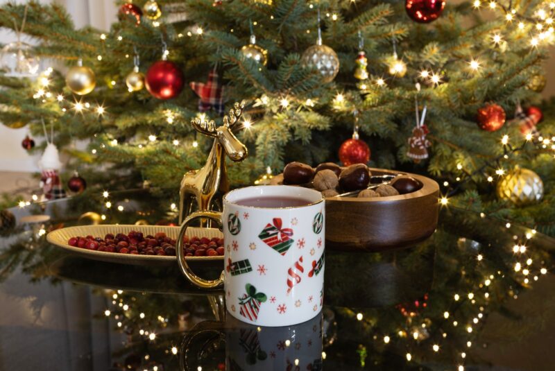 figurka renifer złoty