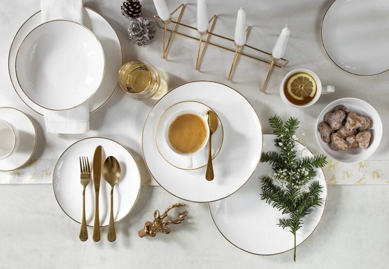 komplet sztućców golden gate