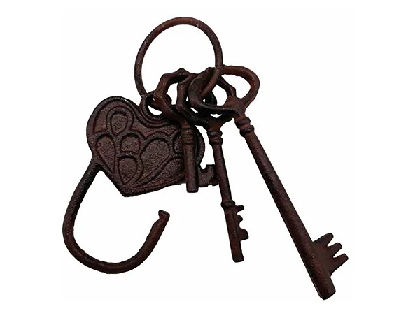 Pęk kluczy z sercem