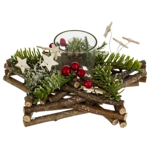 stroik świąteczny na świecę