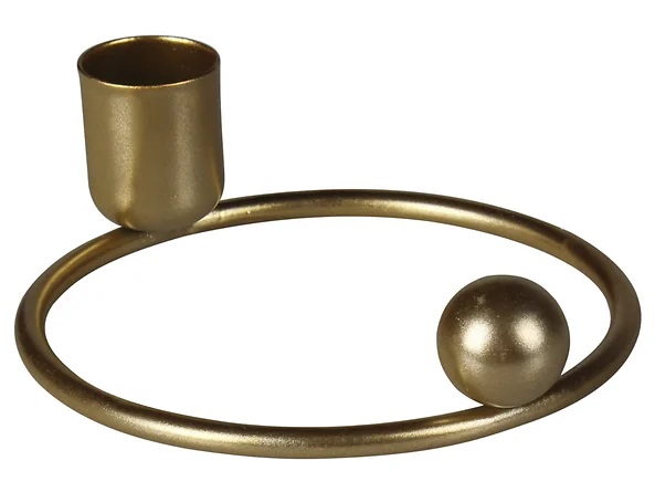 Metalowy świecznik Orbi