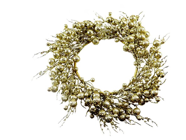 Wianek dekoracyjny złoty