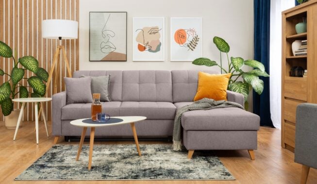 Nowoczesny salon z lamelami – aranżacje