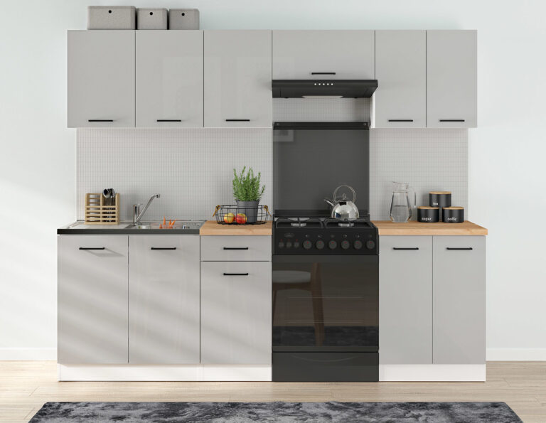 Junona Line jasny szary połysk - aranżacja