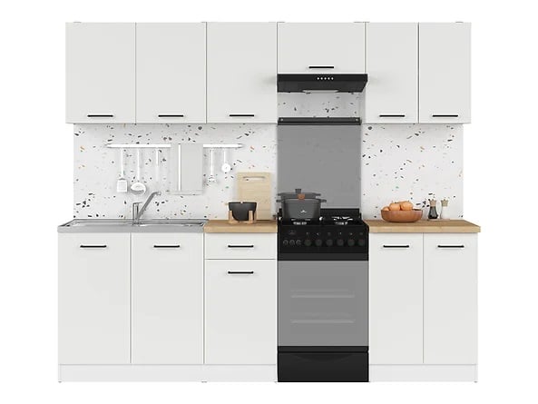 Komplet kuchenny z AGD Junona Line Biały Połysk