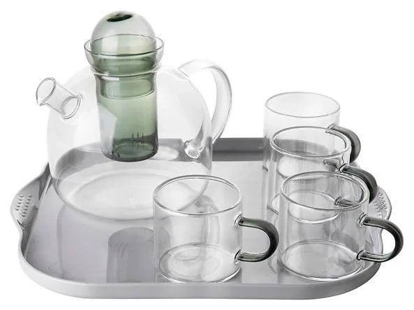 Dzbanek do herbaty z filiżankami Kula