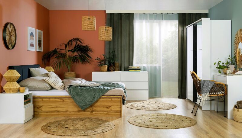 Kolekcja Tetrix aranżacja sypialni