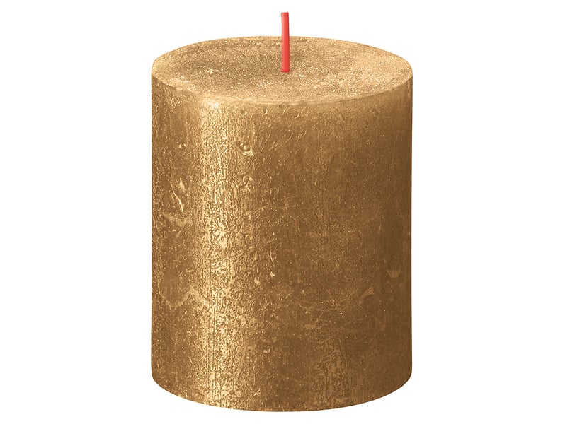 Świeca metalizowana złota Rustic