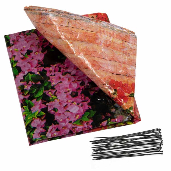 Osłona na balkon w kwiaty