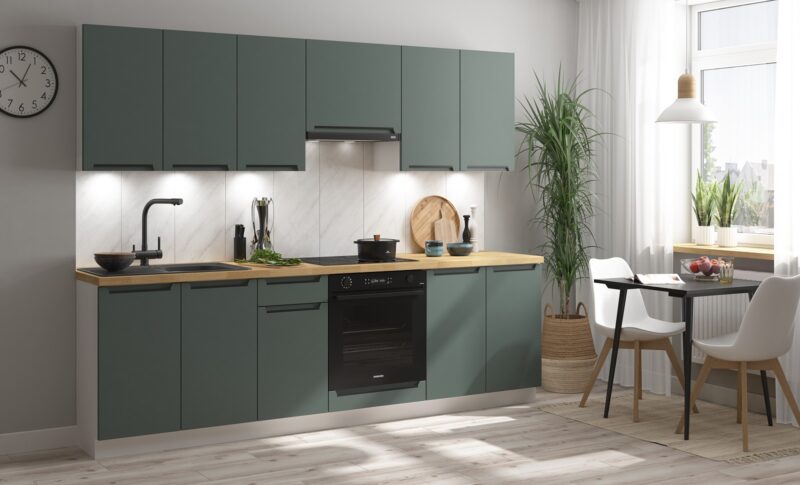 Kuchnia Family Line Iris zieleń boho