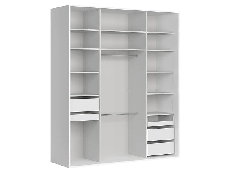 Szafa Flex 200 cm garderoba otwarta biała