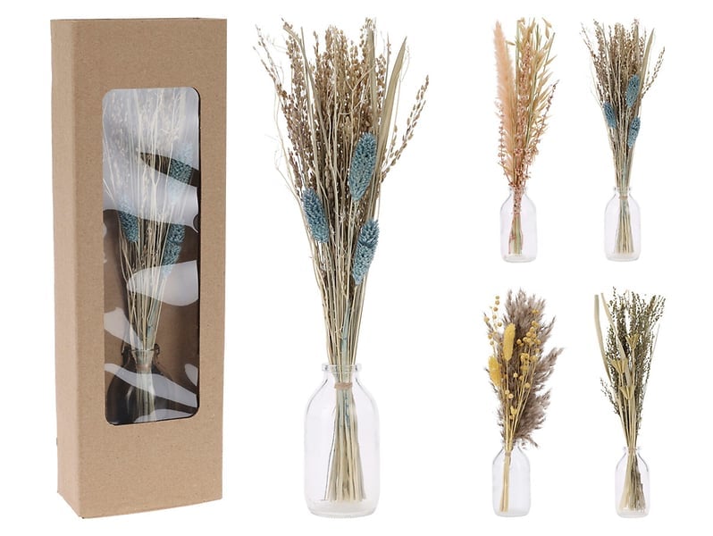 Suszone kwiaty w wazonie